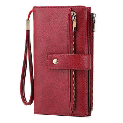 👛 Portmonetka damska w stylu retro - antykradzieżowy design