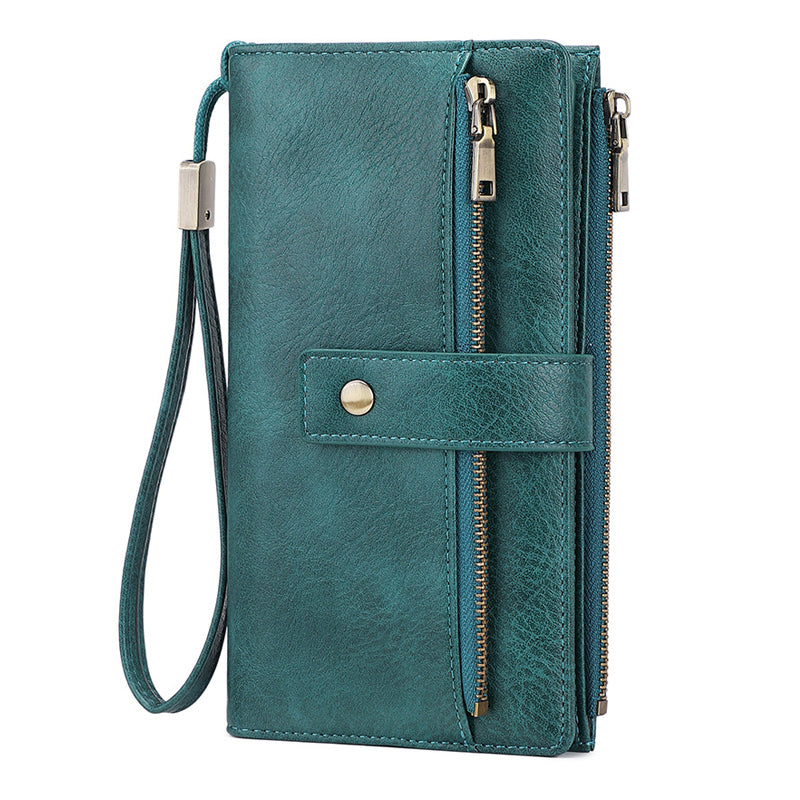 👛 Portmonetka damska w stylu retro - antykradzieżowy design