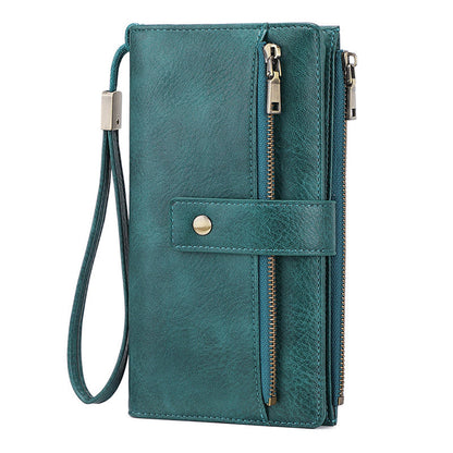 👛 Portmonetka damska w stylu retro - antykradzieżowy design