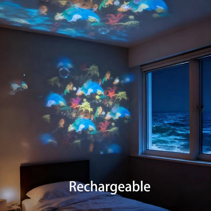 ✨Dynamicznie obracająca się lampa projekcyjna LED