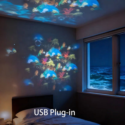 ✨Dynamicznie obracająca się lampa projekcyjna LED