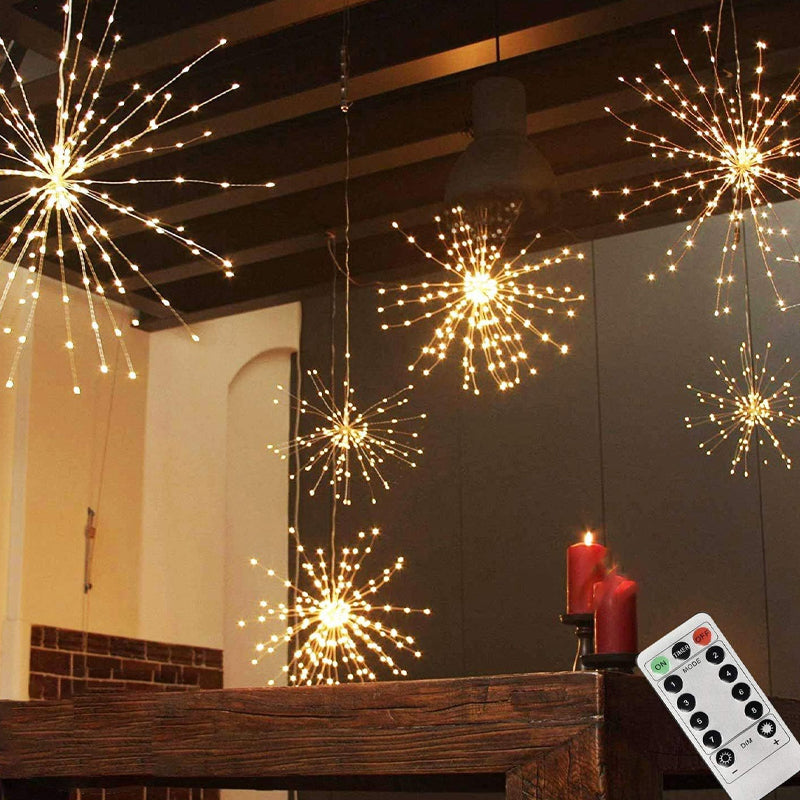 🔥Lampki LED na drucie miedzianym z efektem fajerwerków