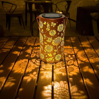 🌻Kolorowa lampa ogrodowa w kształcie słonecznika zasilana energią słoneczną