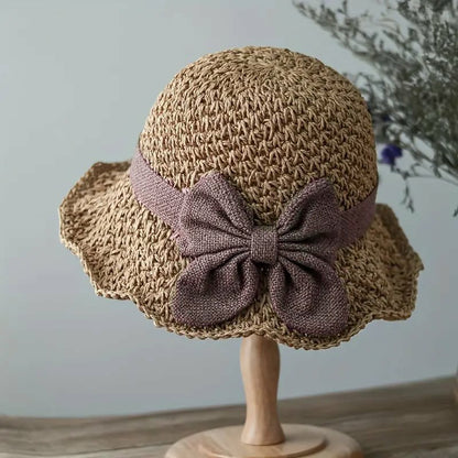 🎀 50% ZNIŻKI! 👒 Słomkowy Kapelusz Damski Retro z Kokardą – Składany, Przewiewny, Ochrona UV na Lato