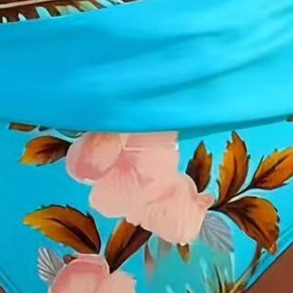 🌸🌿 Podkreśl swoją figurę – damski komplet bikini z wysokim stanem w kwiaty (rozmiary EU S-XL) 🌊👙