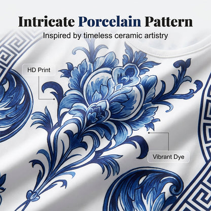 Klasyczna długa sukienka damska z kwiatowym nadrukiem