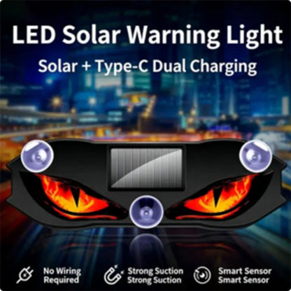 👹1+1 GRATIS🚗Ostrzegawcza lampa samochodowa LED zasilana energią słoneczną