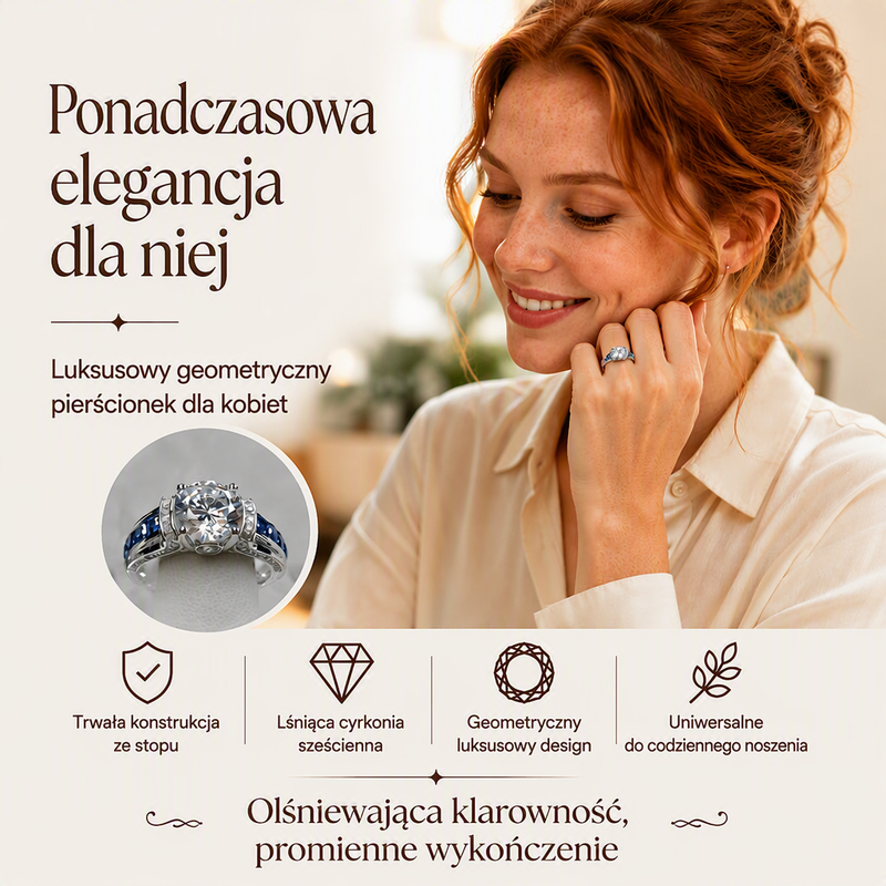 Chcesz efektu diamentu bez wydawania fortuny? – elegancki pierścionek koktajlowy – cyrkonia o doskonałym szlifie, blask jak u prawdziwego diamentu. Na pobranie! ✨