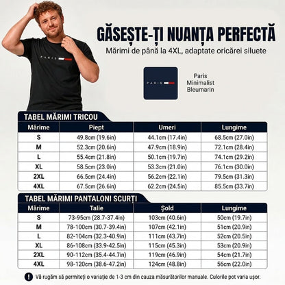 👕 30% ZNIŻKI TERAZ! ⏰ Dwuczęściowy męski komplet z nadrukiem – Miękki i przewiewny – Luźny krój, idealny na letni relaks lub codzienne wyjścia – W komplecie top i szorty 🩳